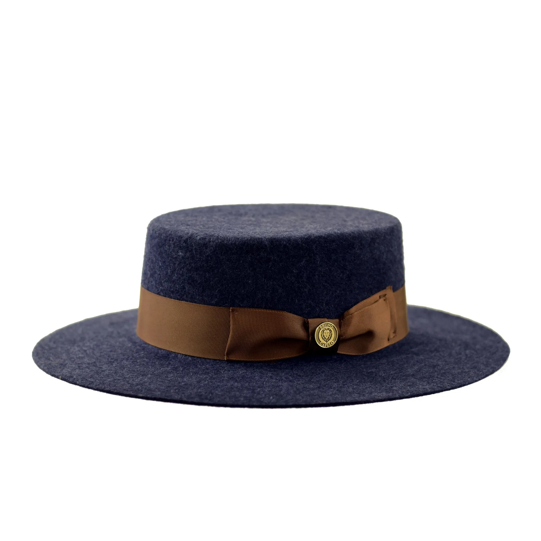 Bruno Capelo Zayden Wide Brim Wool Boater (Gaucho)